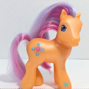 Vintage My Little Pony Sew And So Hasbro 2002 G3 Orange Pink Purple Hair MLP